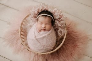 Adelaide newborn baby photographer's photo of a newborn baby.