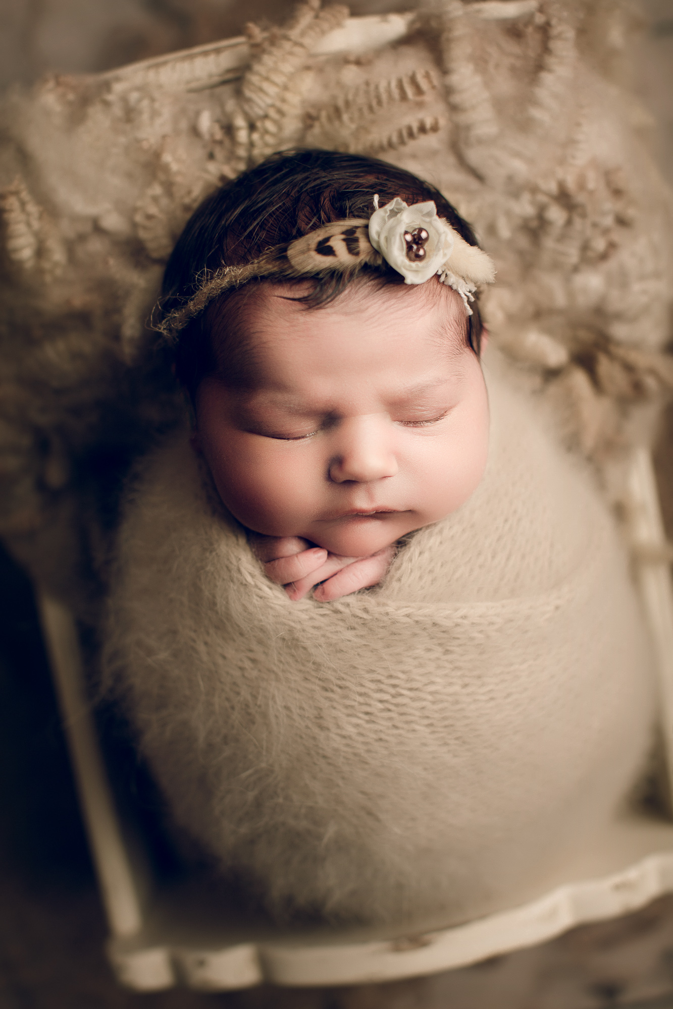 Adelaide newborn baby photographer's photo of a newborn baby.