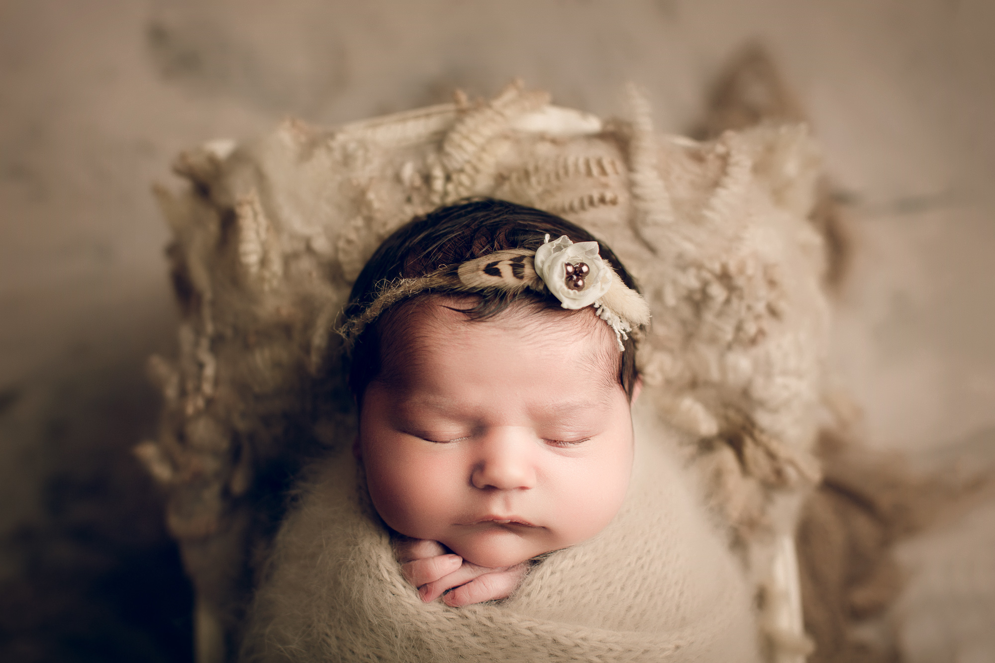 Adelaide newborn baby photographer's photo of a newborn baby.