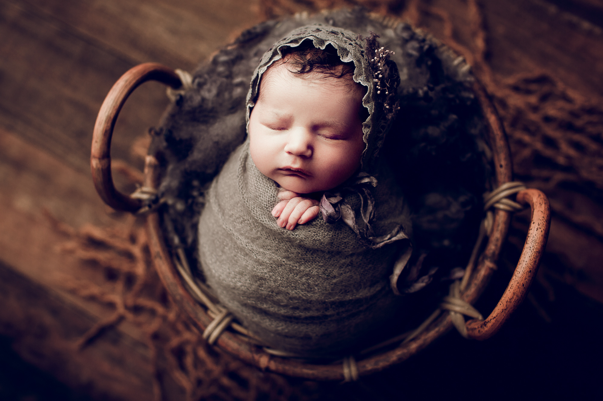 Adelaide newborn baby photographer's photo of a newborn baby.