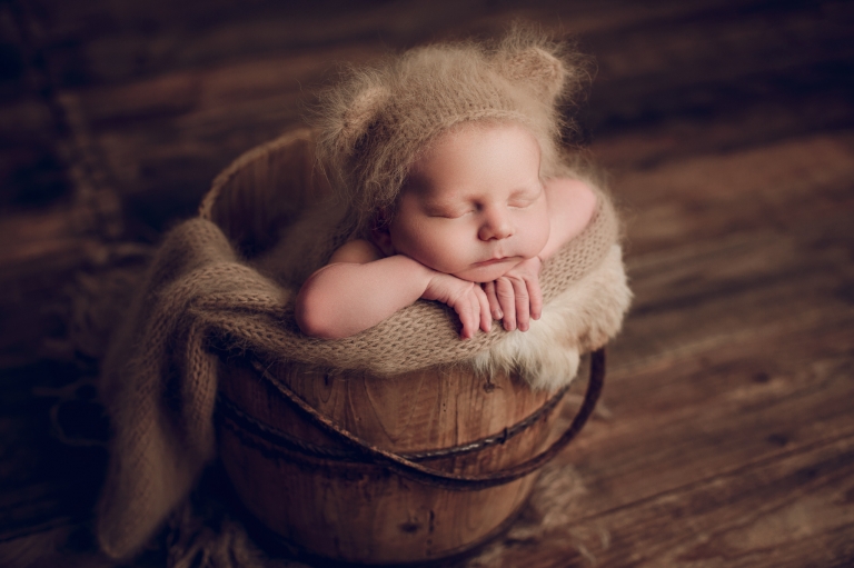 Adelaide newborn baby photographer's photo of a newborn baby boy.