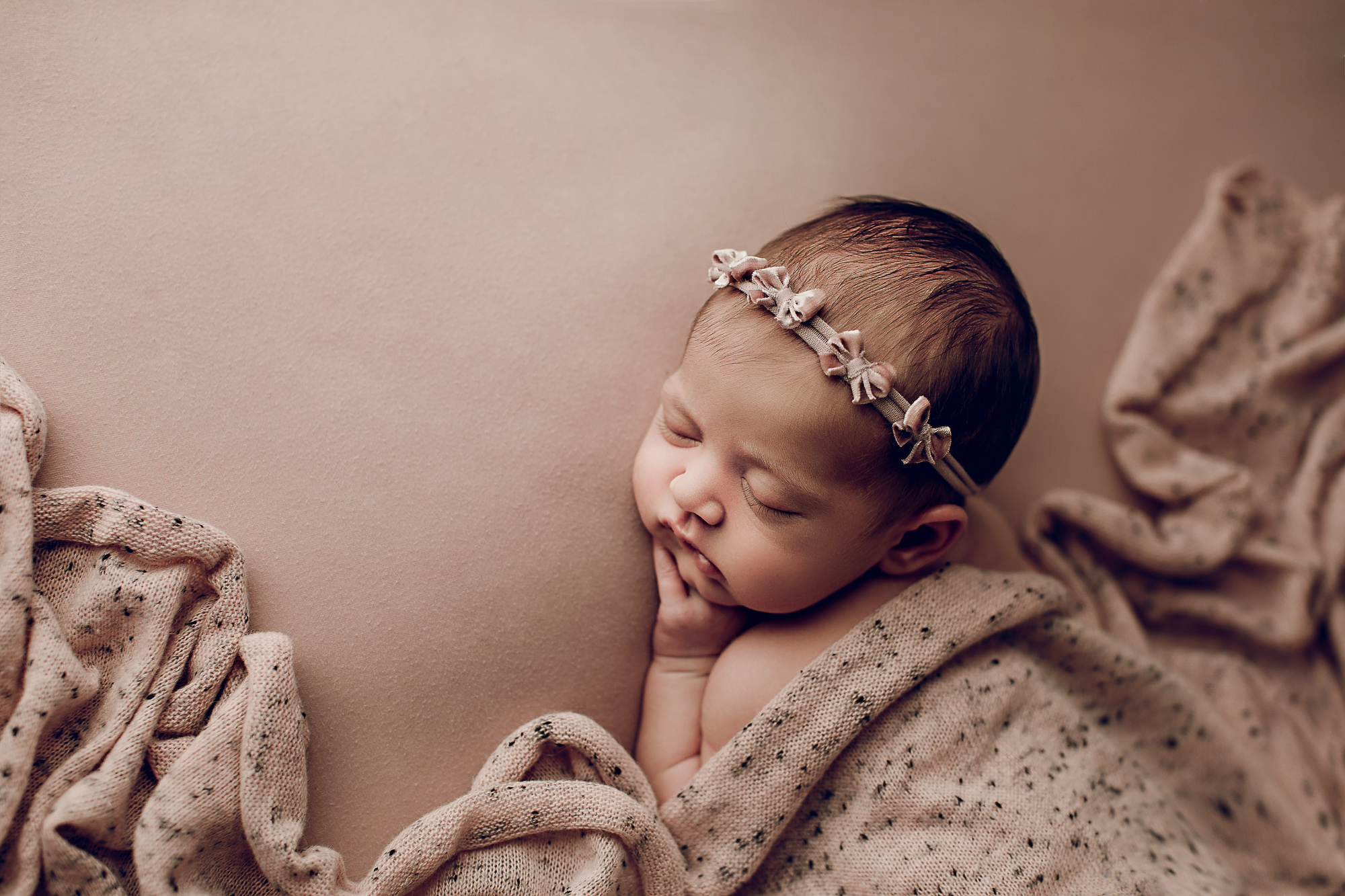 Adelaide newborn baby photographer's photo of a newborn baby girl.