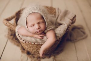 Adelaide newborn baby photographer's photo of a newborn baby girl.