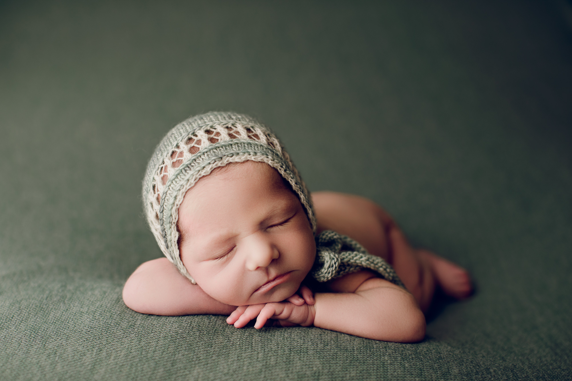 Adelaide newborn baby photographer's photo of a newborn baby girl.