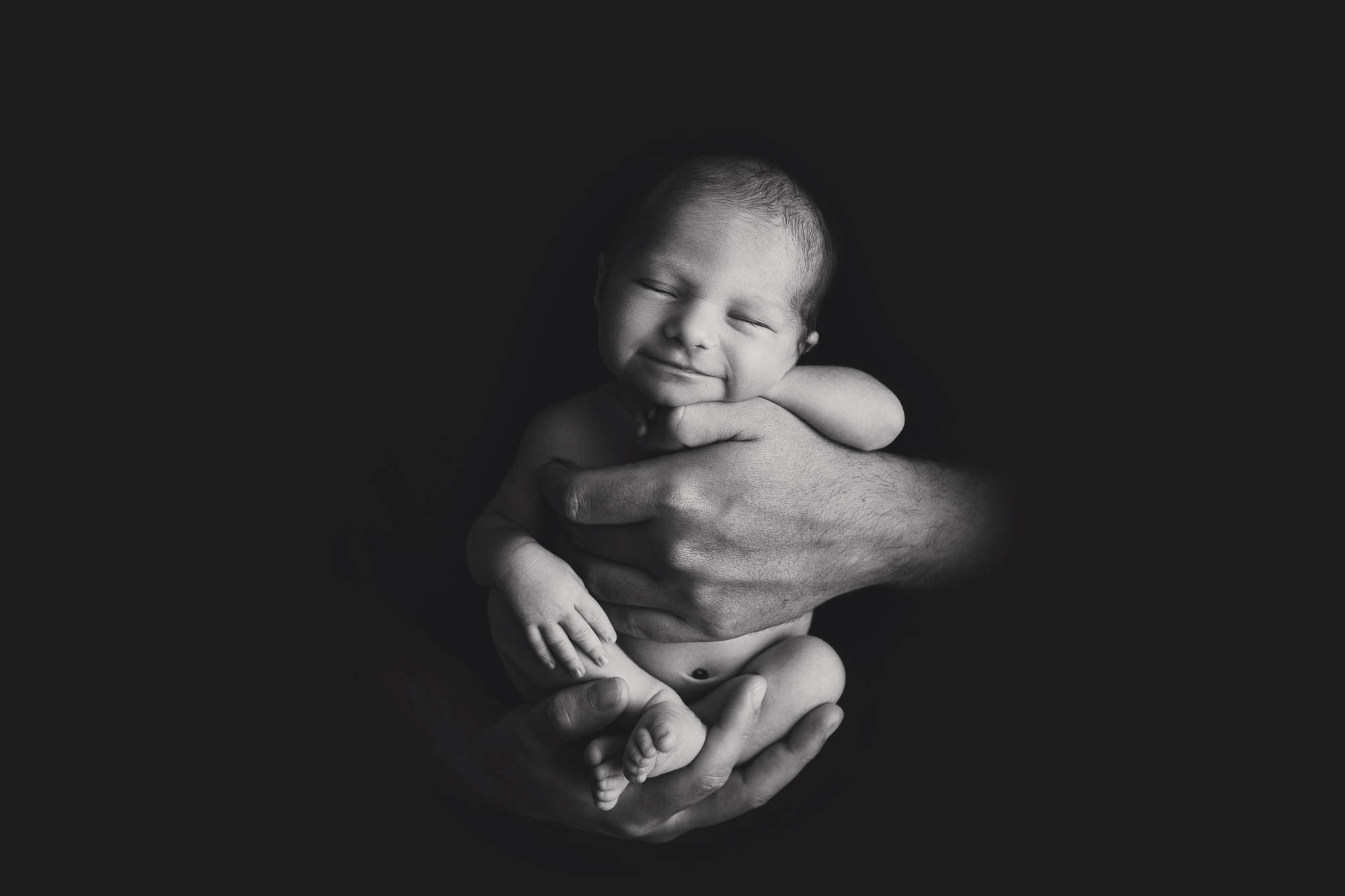 Adelaide newborn baby photographer's photo of a newborn baby girl.