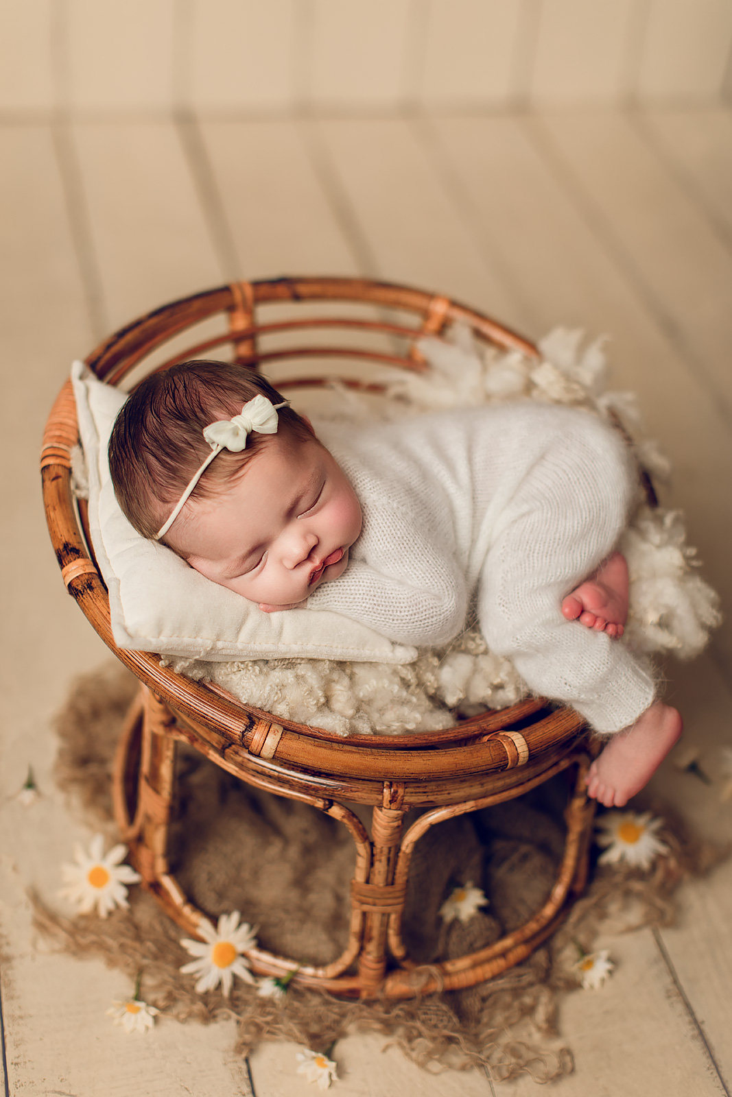 Adelaide newborn baby photographer's photo of a newborn baby girl.