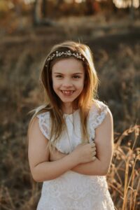 A child at a family session in adelaide.