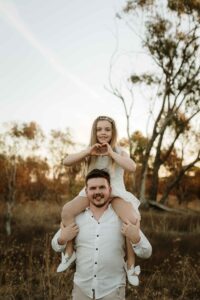 An Adelaide dad and his daughter at a family session.