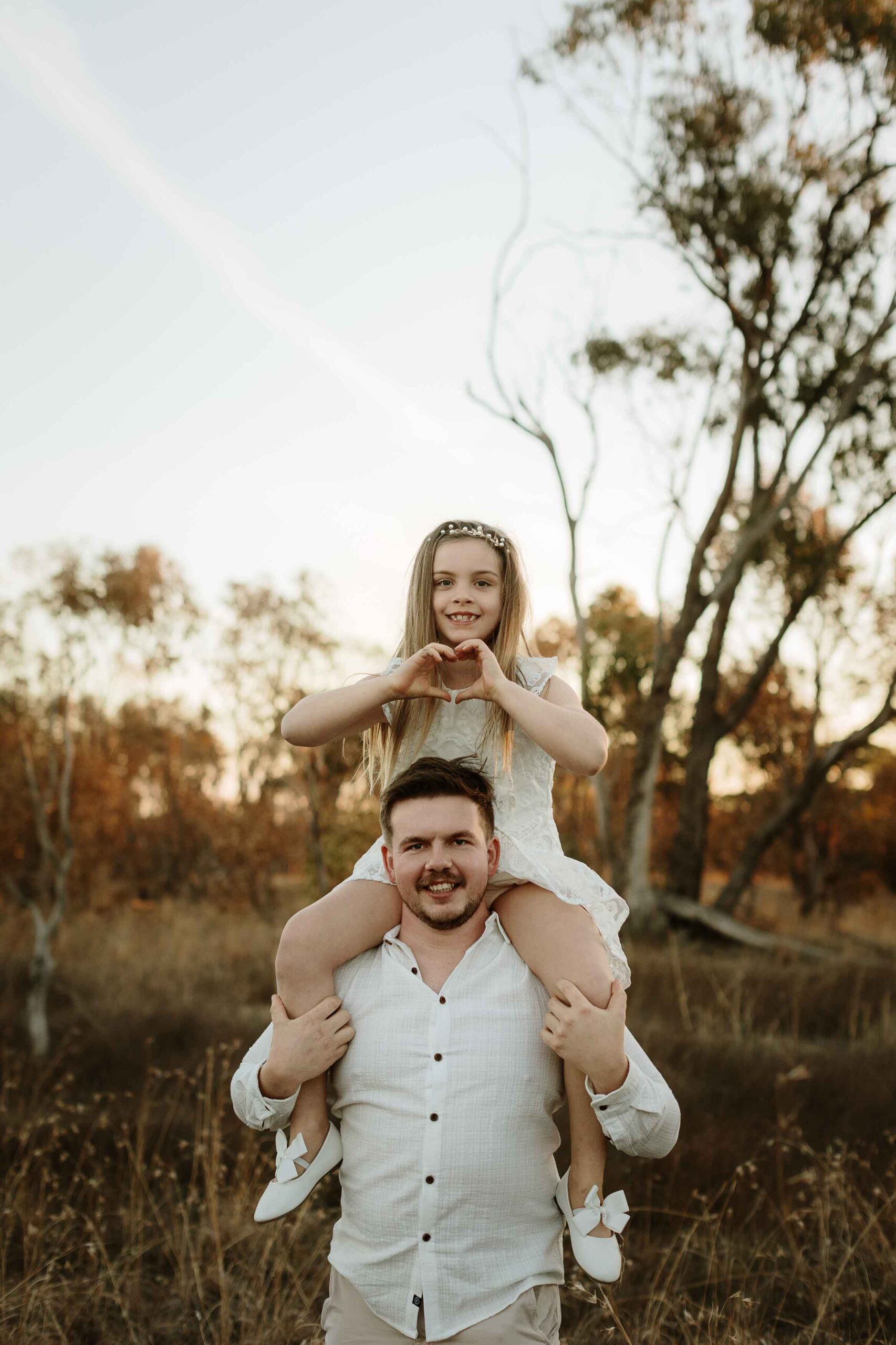 An Adelaide dad and his daughter at a family session.