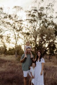 Outdoor family photos in Adelaide focused on connection and interaction.