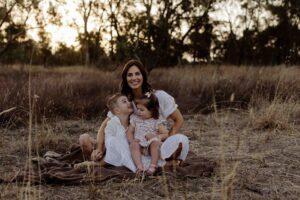 Natural family photography session in Adelaide with parents and children.