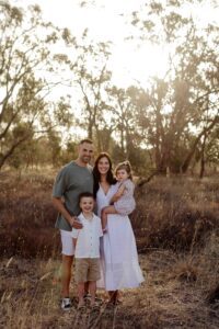 Natural family photography session in Adelaide with parents and children.