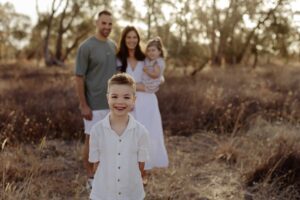 Natural family photography session in Adelaide with parents and children.